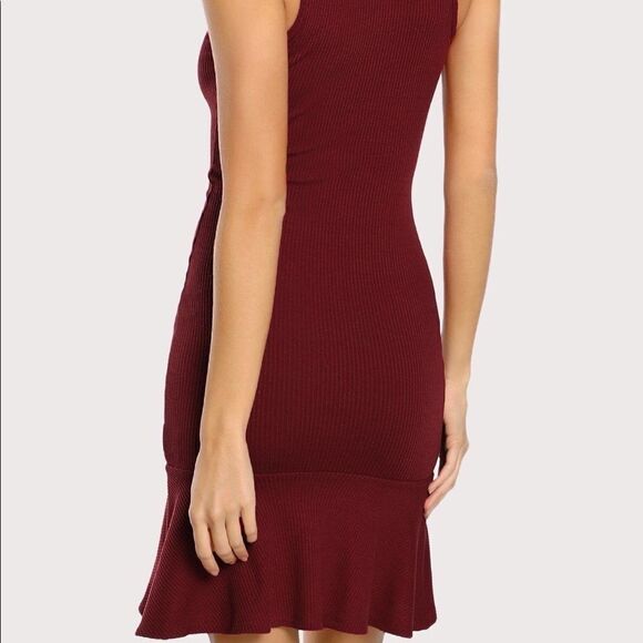 ✨ Frill Hem Rib Knit Tank Dress✨ - Picture 3 of 8